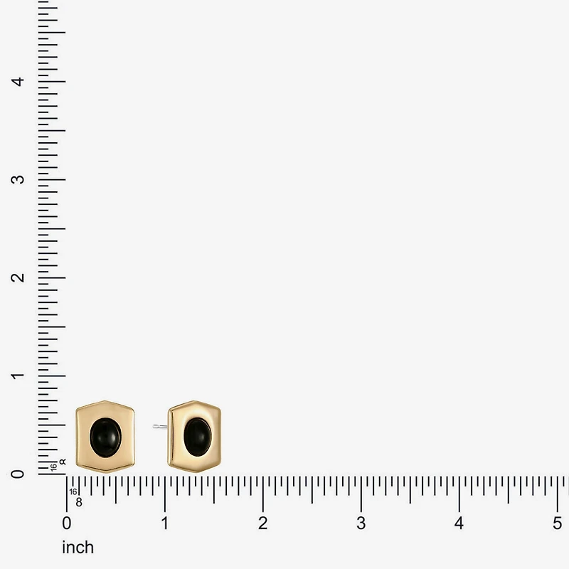Monet Jewelry Black 19mm Stud Earrings