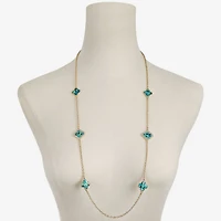 Monet Jewelry Womens Glass 34 Inch Strand Necklace
