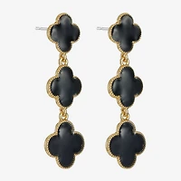 Monet Jewelry Womens Clover Hypoallergenic Drop Earrings