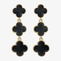 Monet Jewelry Womens Clover Hypoallergenic Drop Earrings