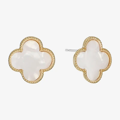 Monet Jewelry 17mm Clover Stud Earrings