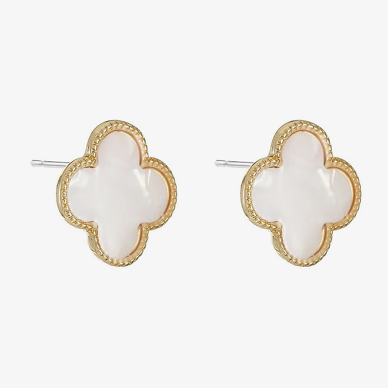 Monet Jewelry 17mm Clover Stud Earrings