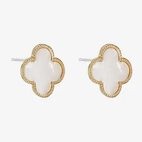 Monet Jewelry 17mm Clover Stud Earrings