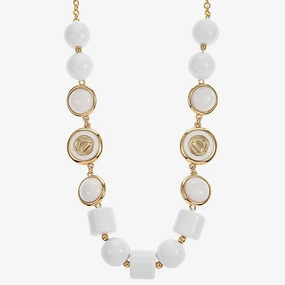 Liz Claiborne 50th Anniversary Womens 17 Inch Collar Necklace