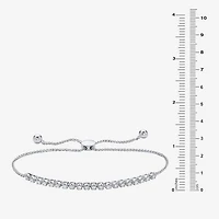 Limited Quantities! Womens 1/2 CT. T.W. Natural White Diamond Sterling Silver Round Bolo Bracelet