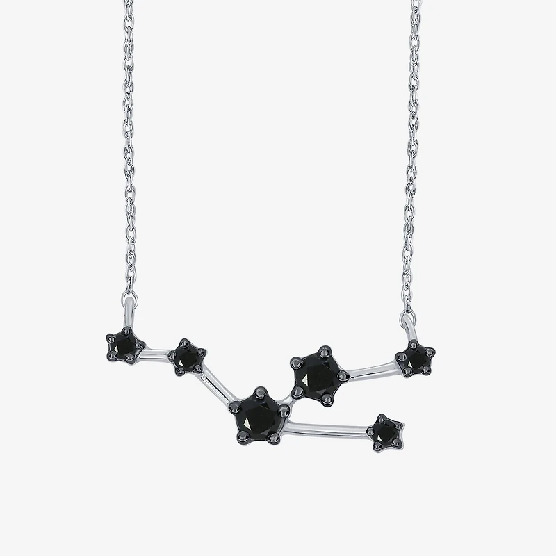 Midnight Black Limited Quantities! Womens 1/5 CT. Natural Black Diamond Sterling Silver 18 Inch Pendant Necklace