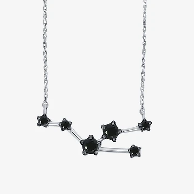 Midnight Black Limited Quantities! Womens 1/5 CT. Natural Black Diamond Sterling Silver 18 Inch Pendant Necklace