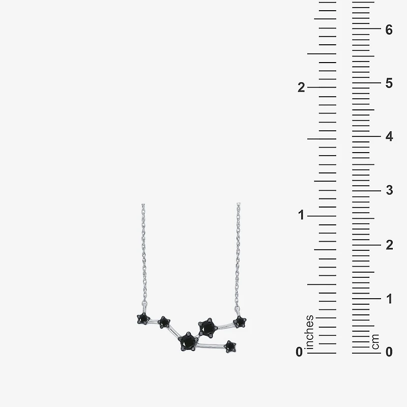 Midnight Black Limited Quantities! Womens 1/5 CT. Natural Black Diamond Sterling Silver 18 Inch Pendant Necklace