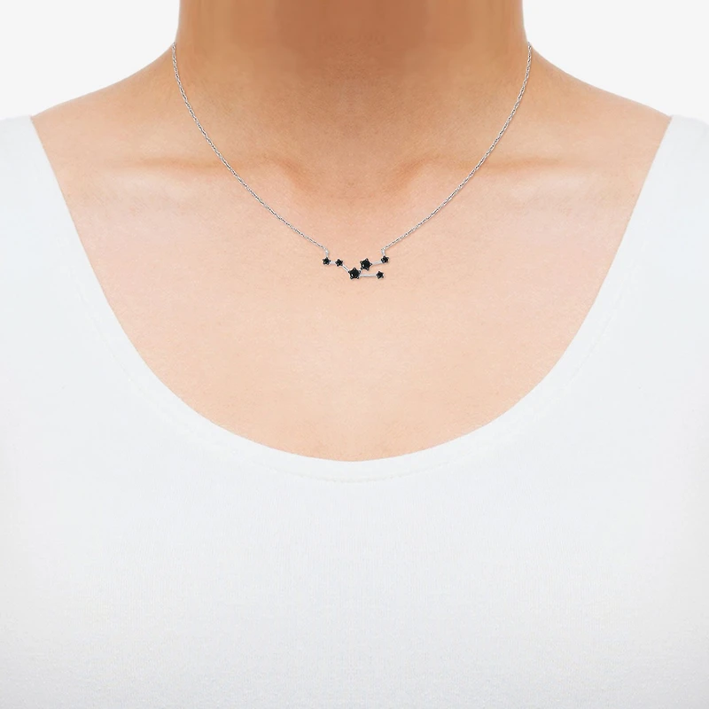 Midnight Black Limited Quantities! Womens 1/5 CT. Natural Black Diamond Sterling Silver 18 Inch Pendant Necklace
