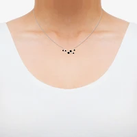Midnight Black Limited Quantities! Womens 1/5 CT. Natural Black Diamond Sterling Silver 18 Inch Pendant Necklace