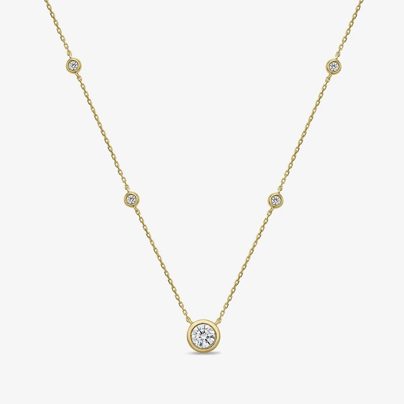 Limited Quantities! Womens 5/8 CT. T.W. Lab Grown White Diamond 14K Gold Over Silver 18 Inch Pendant Necklace