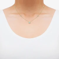 Limited Quantities! Womens 5/8 CT. T.W. Lab Grown White Diamond 14K Gold Over Silver 18 Inch Pendant Necklace