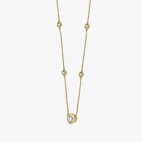 Limited Quantities! Womens 5/8 CT. T.W. Lab Grown White Diamond 14K Gold Over Silver 18 Inch Pendant Necklace