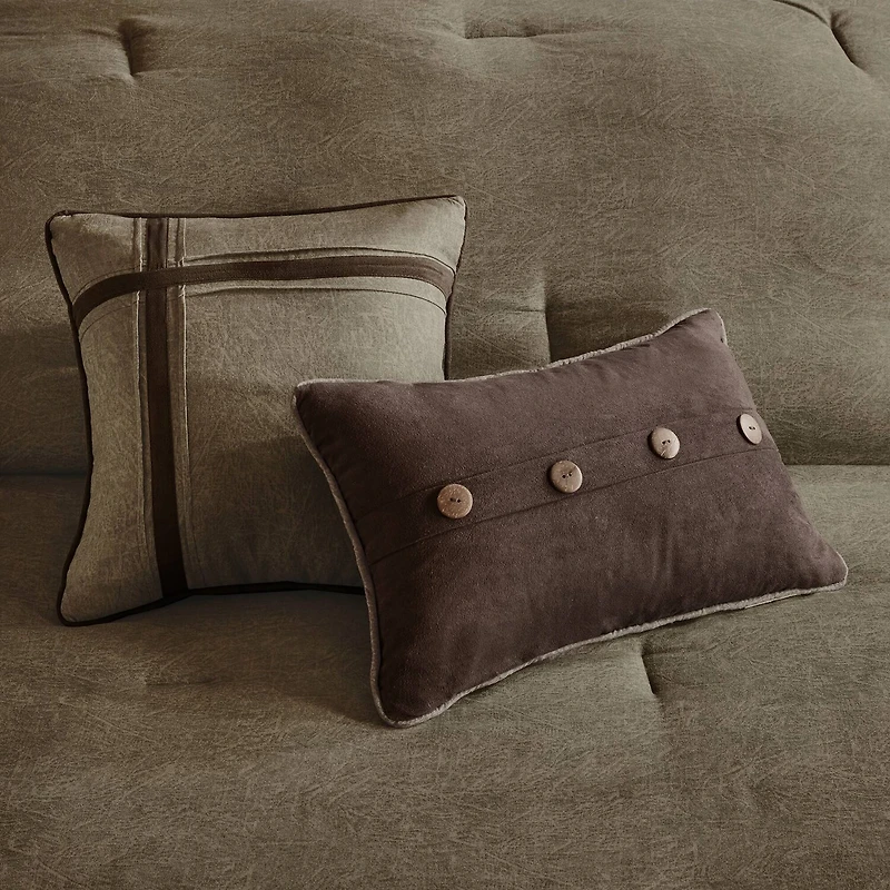 Madison Park Westbrook 7-Pc. Faux Suede Comforter Set