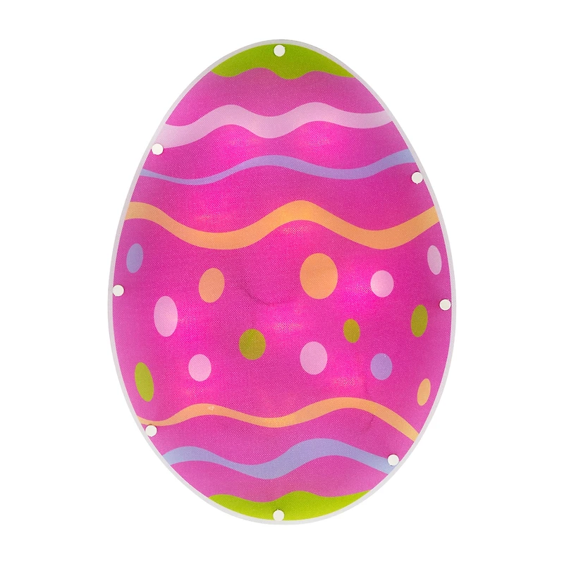 Northlight 14" Battery Operated Led Lighted Egg Window Easter Window Decor