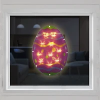 Northlight 14" Battery Operated Led Lighted Egg Window Easter Window Decor