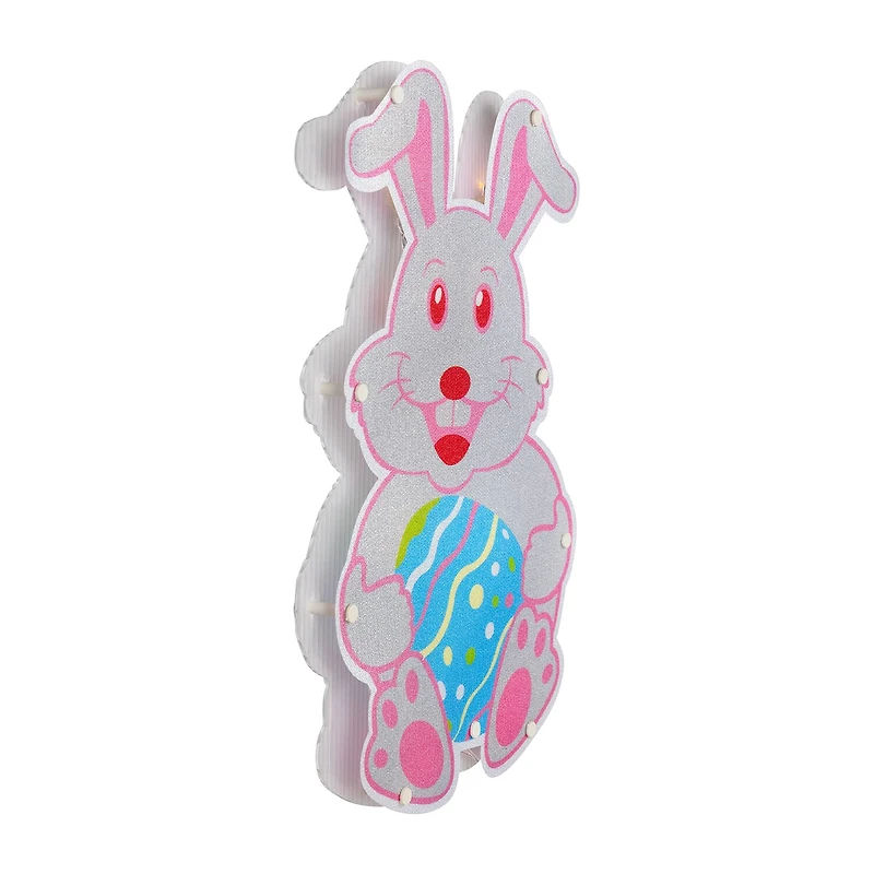 Northlight 14" Battery Operated Led Lighted Bunny Window Easter Window Decor