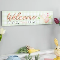 Northlight 20" Welcome To Our Hoppy Home Wall Sign