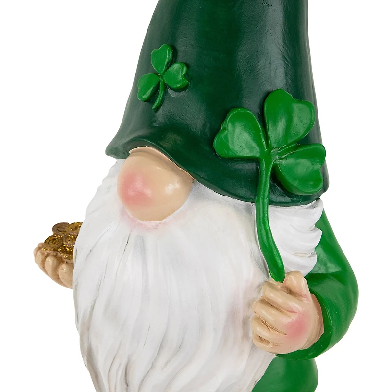 Northlight 16" Shamrock Gnome Outdoor Garden St. Patricks Day Yard Art