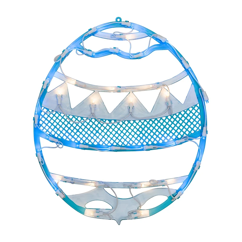 Northlight 17" Led Lighted Egg Spring Window Easter Window Decor
