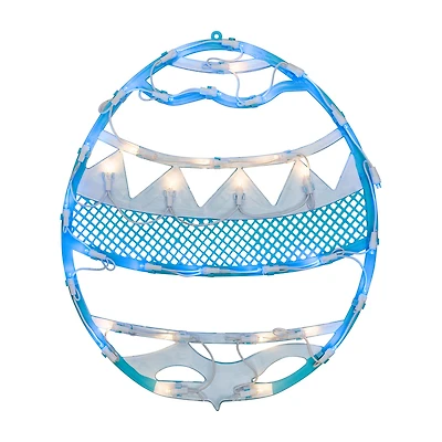 Northlight 17" Led Lighted Egg Spring Window Easter Window Decor