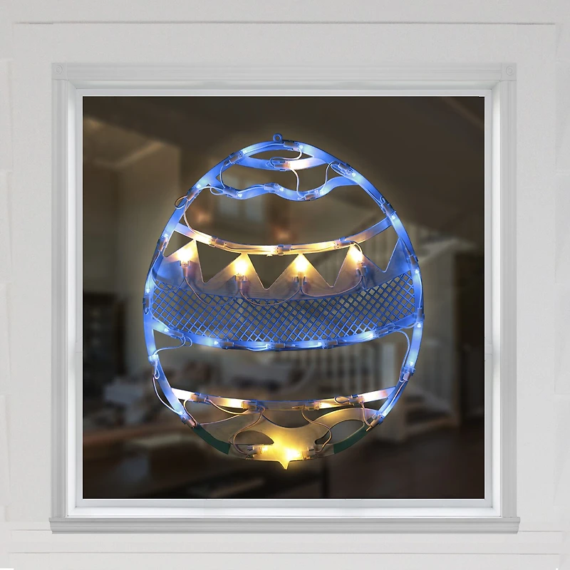 Northlight 17" Led Lighted Egg Spring Window Easter Window Decor