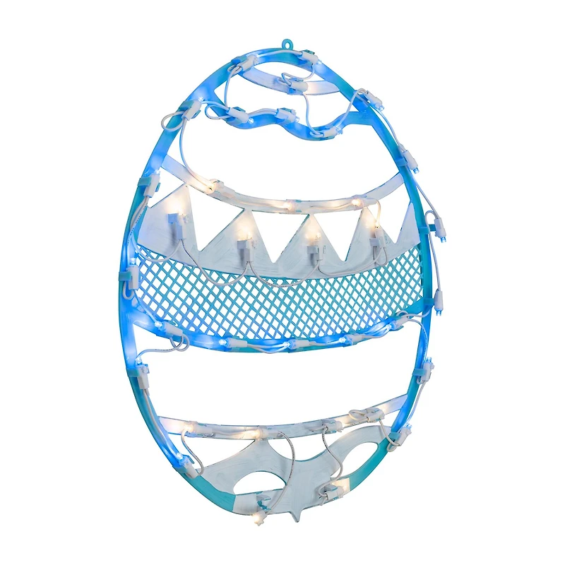 Northlight 17" Led Lighted Egg Spring Window Easter Window Decor