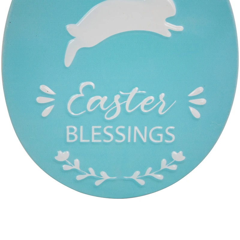 Northlight 10" Egg Metal Wall Sign