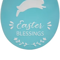 Northlight 10" Egg Metal Wall Sign