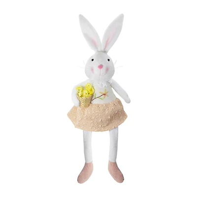 Northlight 24" Girl Bunny Rabbit And Spring Easter Figurine