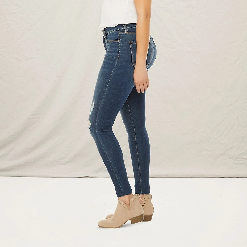 a.n.a Womens Mid Rise Ripped Jegging