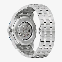 Bulova Marine Star Series A Mens Automatic Chronograph Silver Tone Stainless Steel Bracelet Watch 98a302
