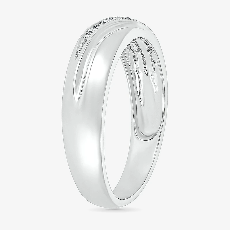 4.65mm Unisex Adult 1/4 CT. T.W. Natural White Diamond 10K Gold Marquise Side Stone Wedding Ring Set