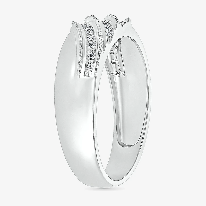 5.20mm Unisex Adult 1/3 CT. T.W. Natural White Diamond 10K Gold Marquise Halo Side Stone Ring Set