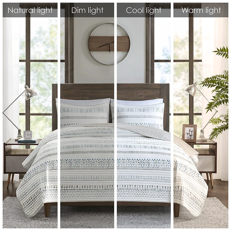 Madison Park Joshua 3-pc. Reversible Quilt Set