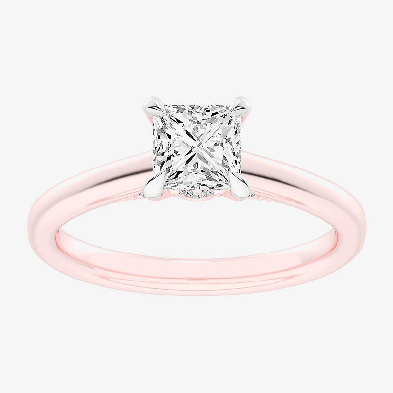 G-H / Si1-Si2) Womens 1 1/ CT. T.W. Lab Grown White Diamond 14K Gold Solitaire Engagement Ring