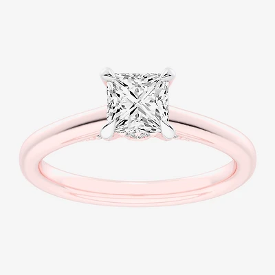 (G-H / Si1-Si2) Womens 1 1/7 CT. T.W. Lab Grown White Diamond 14K Gold Solitaire Engagement Ring