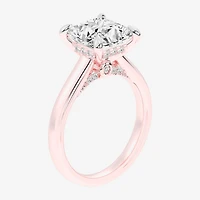 (G-H / Si1-Si2) Womens 3 1/4 CT. T.W. Lab Grown White Diamond 14K Gold Solitaire Engagement Ring