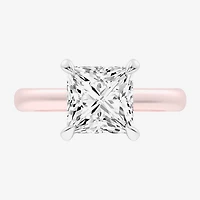 (G-H / Si1-Si2) Womens 3 1/4 CT. T.W. Lab Grown White Diamond 14K Gold Solitaire Engagement Ring