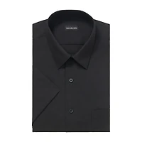 Van Heusen Poplin Mens Regular Fit Easy Care Wrinkle Free Short Sleeve Dress Shirt