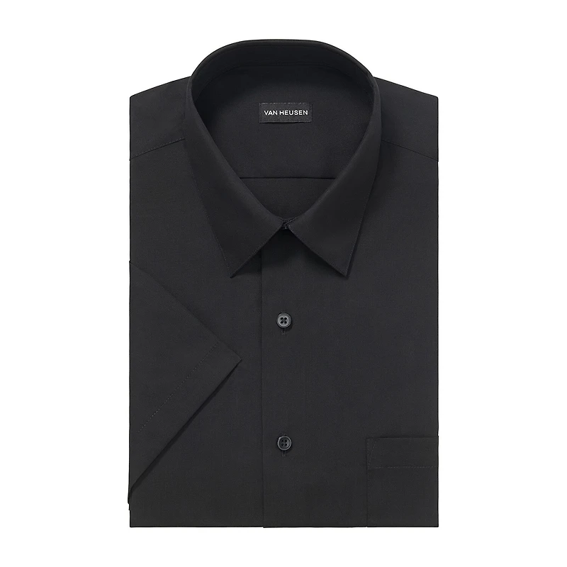 Van Heusen Big & Tall Mens Regular Fit Easy Care Short Sleeve Dress Shirt