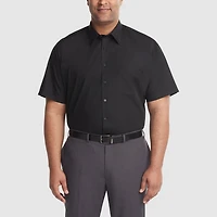 Van Heusen Big & Tall Mens Regular Fit Easy Care Short Sleeve Dress Shirt