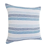 Lr Home Ash Sen Stripe Square Throw Pillow