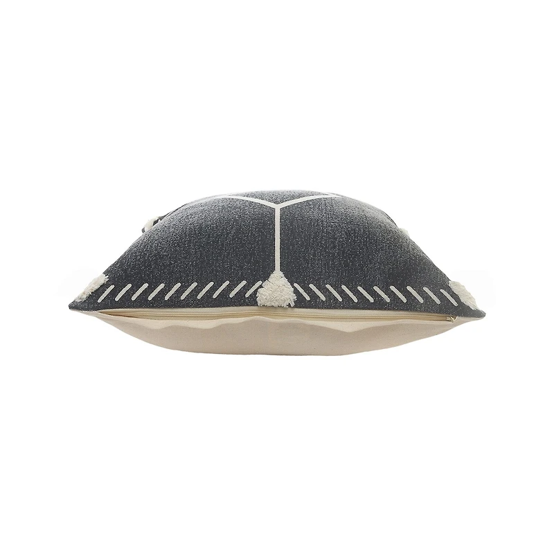 LR Home Bel Fi Diamond Square Throw Pillow