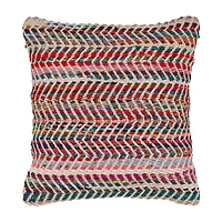 LR Home Elie Geometric Square Throw Pillow
