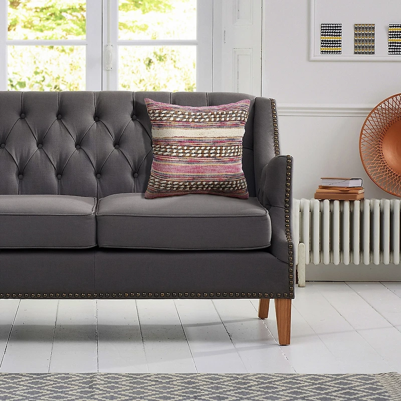 LR Home Elle Stripe Square Throw Pillow