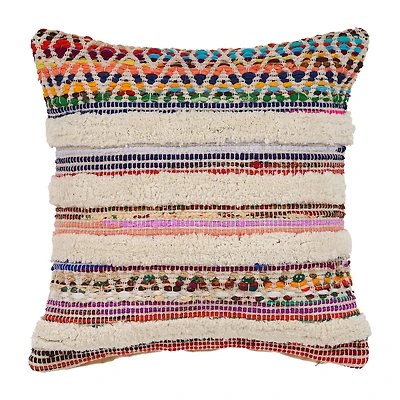 LR Home Eltoge Stripe Square Throw Pillow