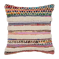 LR Home Eltoge Stripe Square Throw Pillow