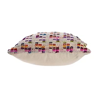 LR Home Emli Geometric Square Throw Pillow