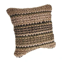 LR Home Flona Stripe Square Throw Pillow
